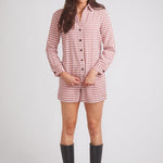 Solid Citizen Equestrian 'Kaley' | Seersucker Gingham Button Down | Cherry Pie - Equiluxe Tack