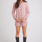 Solid Citizen Equestrian 'Kaley' | Seersucker Gingham Button Down | Cherry Pie - Equiluxe Tack