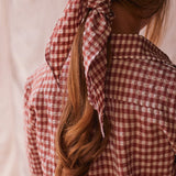Solid Citizen Equestrian 'Kaley' | Seersucker Gingham Button Down | Cherry Pie - Equiluxe Tack