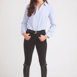 Solid Citizen Equestrian 'Kaley' | Seersucker Plaid Button Down | Cornflower Blue - Equiluxe Tack