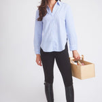 Solid Citizen Equestrian 'Kaley' | Seersucker Plaid Button Down | Cornflower Blue - Equiluxe Tack