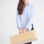 Solid Citizen Equestrian 'Kaley' | Seersucker Plaid Button Down | Cornflower Blue - Equiluxe Tack