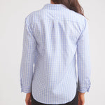 Solid Citizen Equestrian 'Kaley' | Seersucker Plaid Button Down | Cornflower Blue - Equiluxe Tack