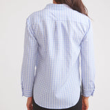 Solid Citizen Equestrian 'Kaley' | Seersucker Plaid Button Down | Cornflower Blue - Equiluxe Tack