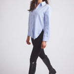 Solid Citizen Equestrian 'Kaley' | Seersucker Plaid Button Down | Cornflower Blue - Equiluxe Tack