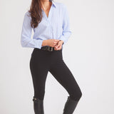Solid Citizen Equestrian 'Kaley' | Seersucker Plaid Button Down | Cornflower Blue - Equiluxe Tack