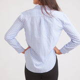 Solid Citizen Equestrian 'Kaley' | Seersucker Plaid Button Down | Cornflower Blue - Equiluxe Tack