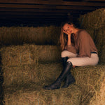 Solid Citizen Equestrian 'Lee' | Mandarin Collar Button Blouse | Toasted Almond - Equiluxe Tack