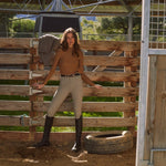 Solid Citizen Equestrian 'Mel Mock Neck' | Feather Air | Long Sleeve Schooling Top | Mocha - Equiluxe Tack