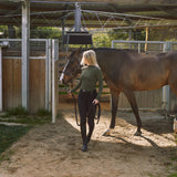 Solid Citizen Equestrian 'Mel Mock Neck' | Feather Air | Long Sleeve Schooling Top | Olive - Equiluxe Tack