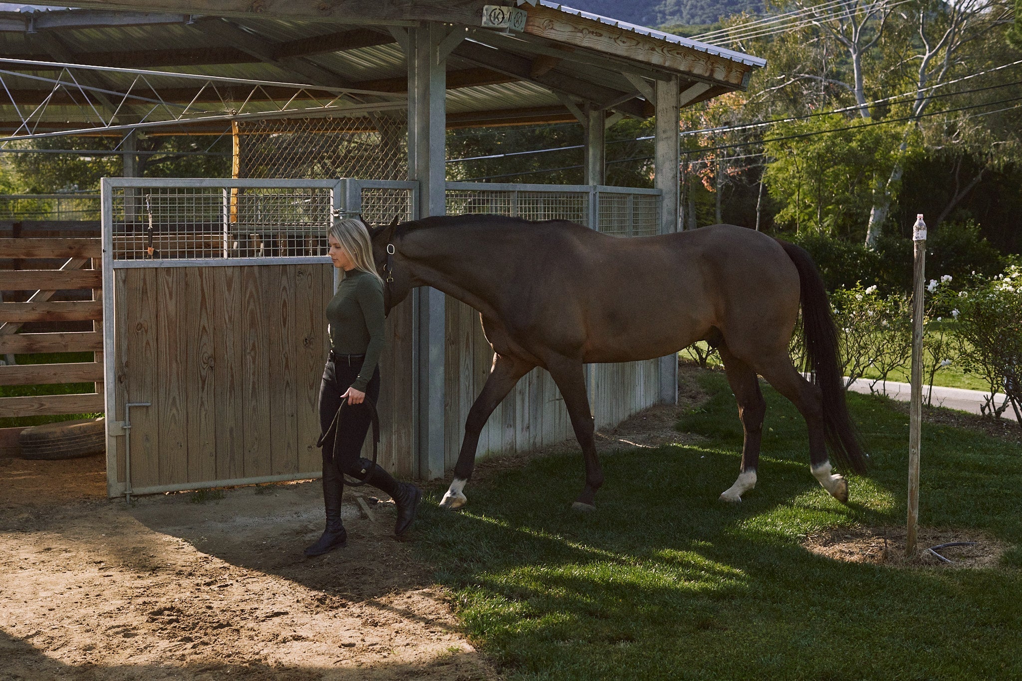 Solid Citizen Equestrian 'Mel Mock Neck' | Feather Air | Long Sleeve Schooling Top | Olive - Equiluxe Tack