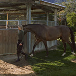 Solid Citizen Equestrian 'Mel Mock Neck' | Feather Air | Long Sleeve Schooling Top | Olive - Equiluxe Tack