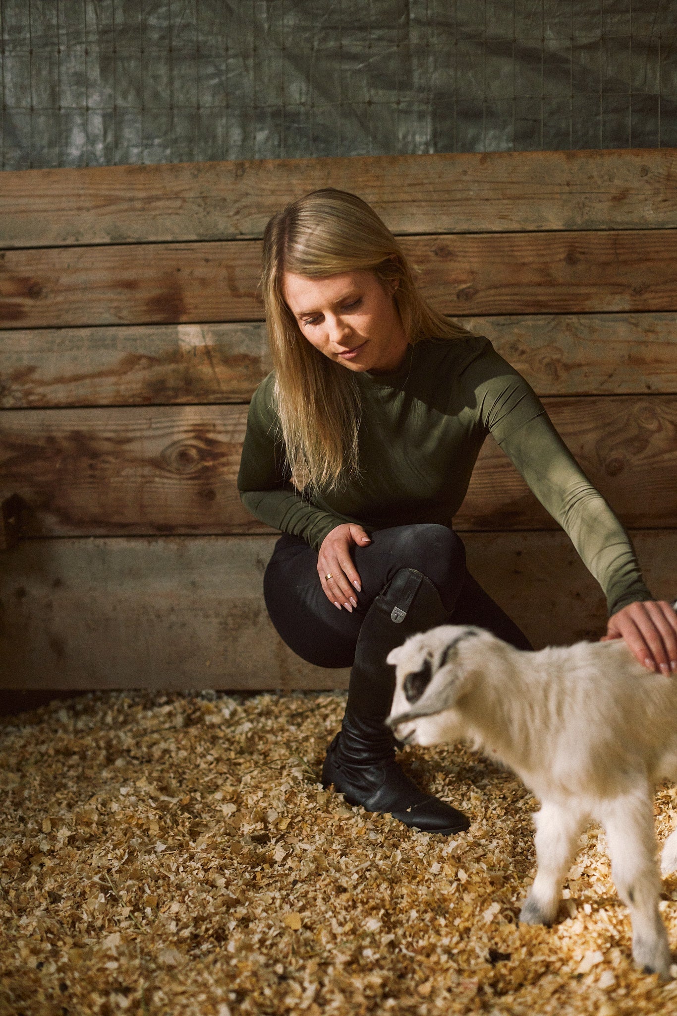 Solid Citizen Equestrian 'Mel Mock Neck' | Feather Air | Long Sleeve Schooling Top | Olive - Equiluxe Tack