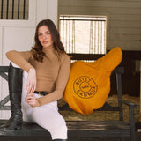 Solid Citizen Equestrian 'Mel Mock Neck' | Italian Rib | Long Sleeve Schooling Top | Leather - Equiluxe Tack