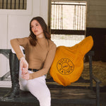 Solid Citizen Equestrian 'Mel Mock Neck' | Italian Rib | Long Sleeve Schooling Top | Leather - Equiluxe Tack
