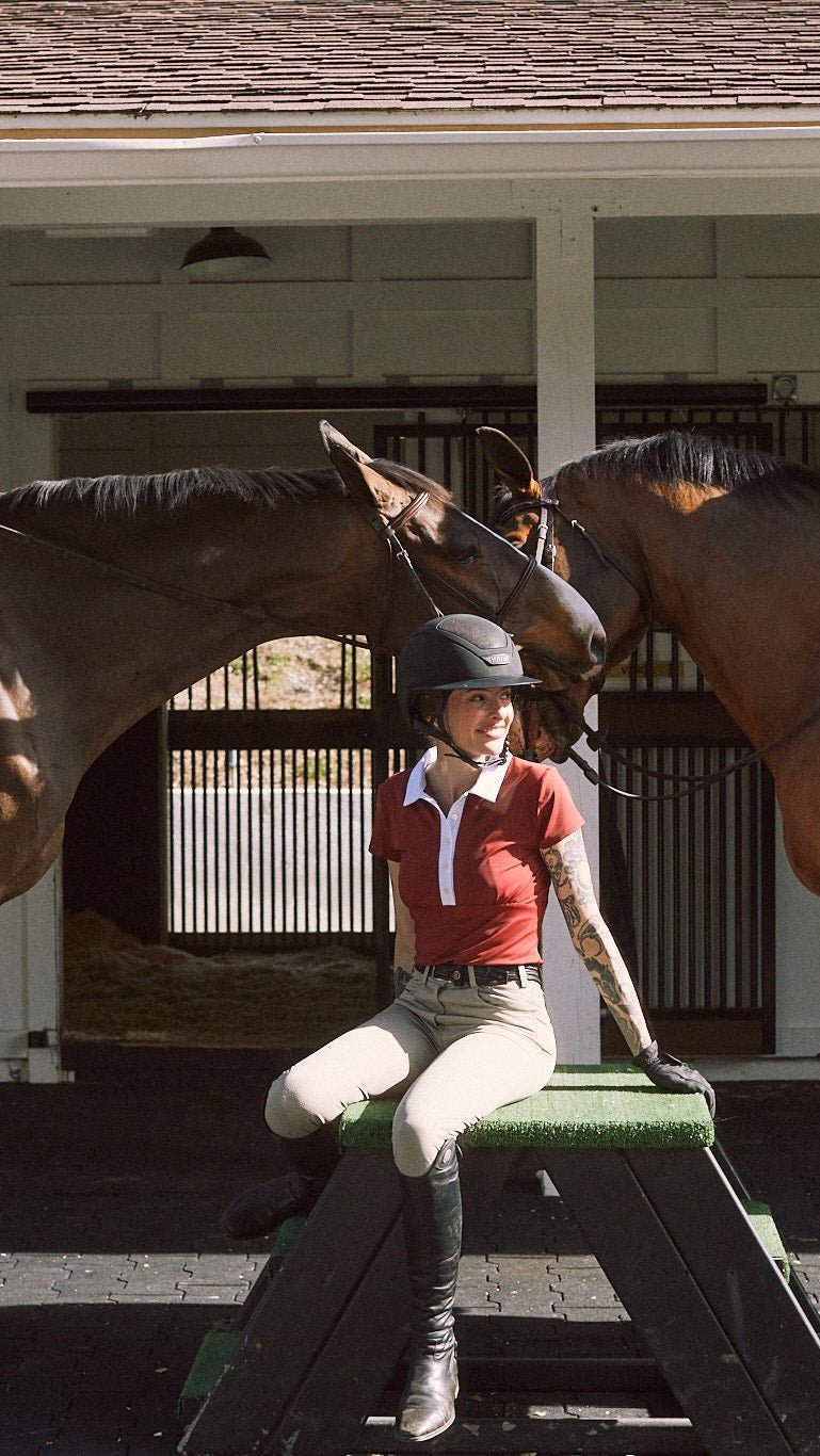 Solid Citizen Equestrian 'Viv' | Maxx Comfort | Short Sleeve Polo | Mars - Equiluxe Tack
