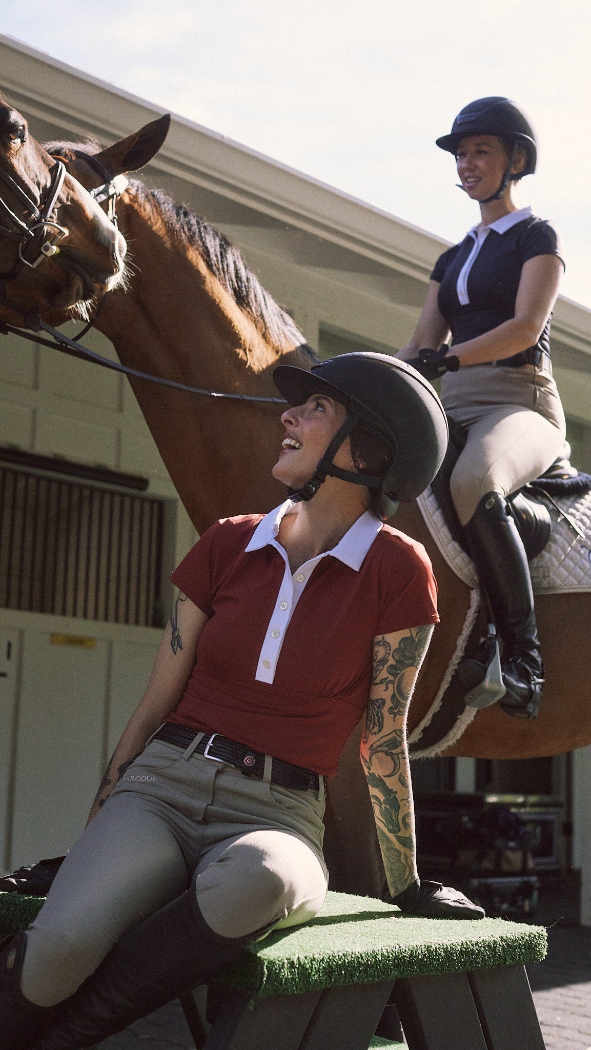 Solid Citizen Equestrian 'Viv' | Maxx Comfort | Short Sleeve Polo | Mars - Equiluxe Tack
