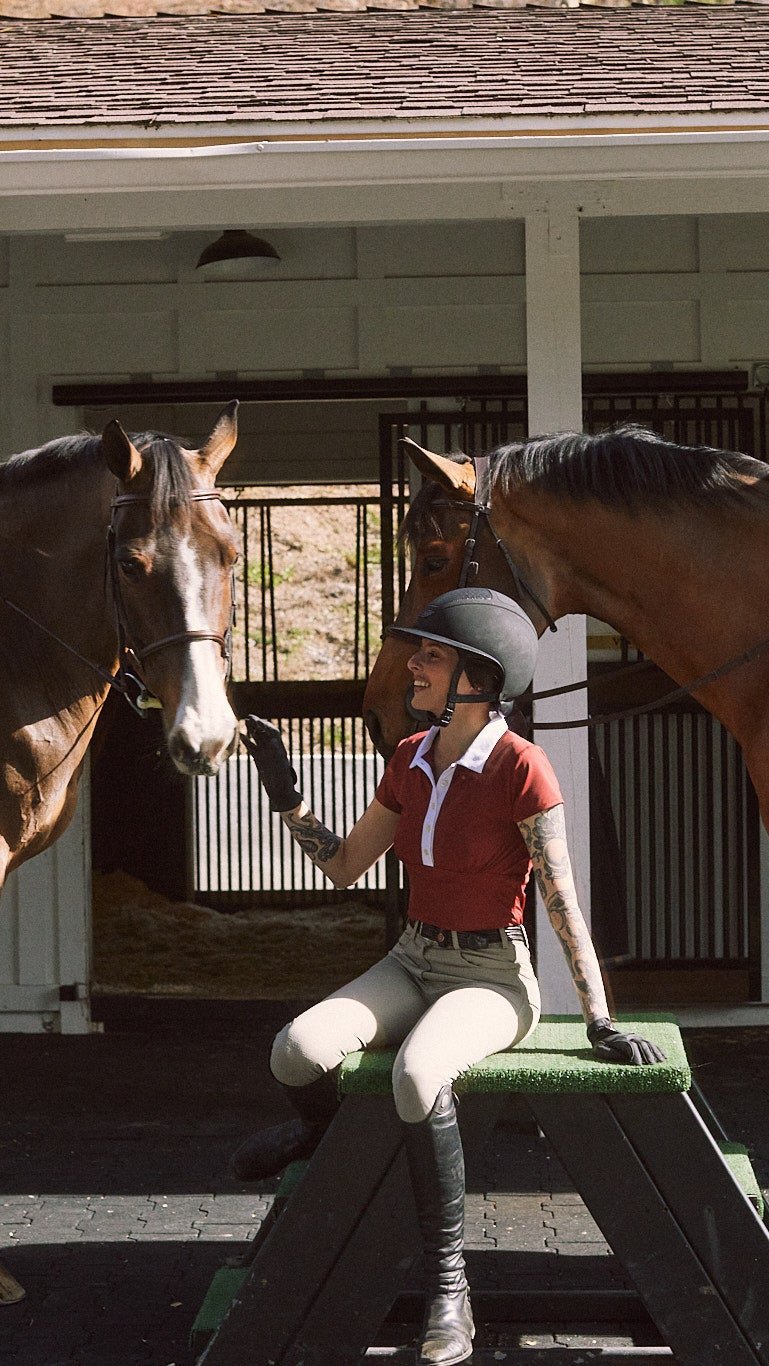 Solid Citizen Equestrian 'Viv' | Maxx Comfort | Short Sleeve Polo | Mars - Equiluxe Tack