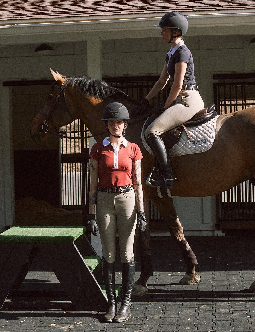 Solid Citizen Equestrian 'Viv' | Maxx Comfort | Short Sleeve Polo | Mars - Equiluxe Tack