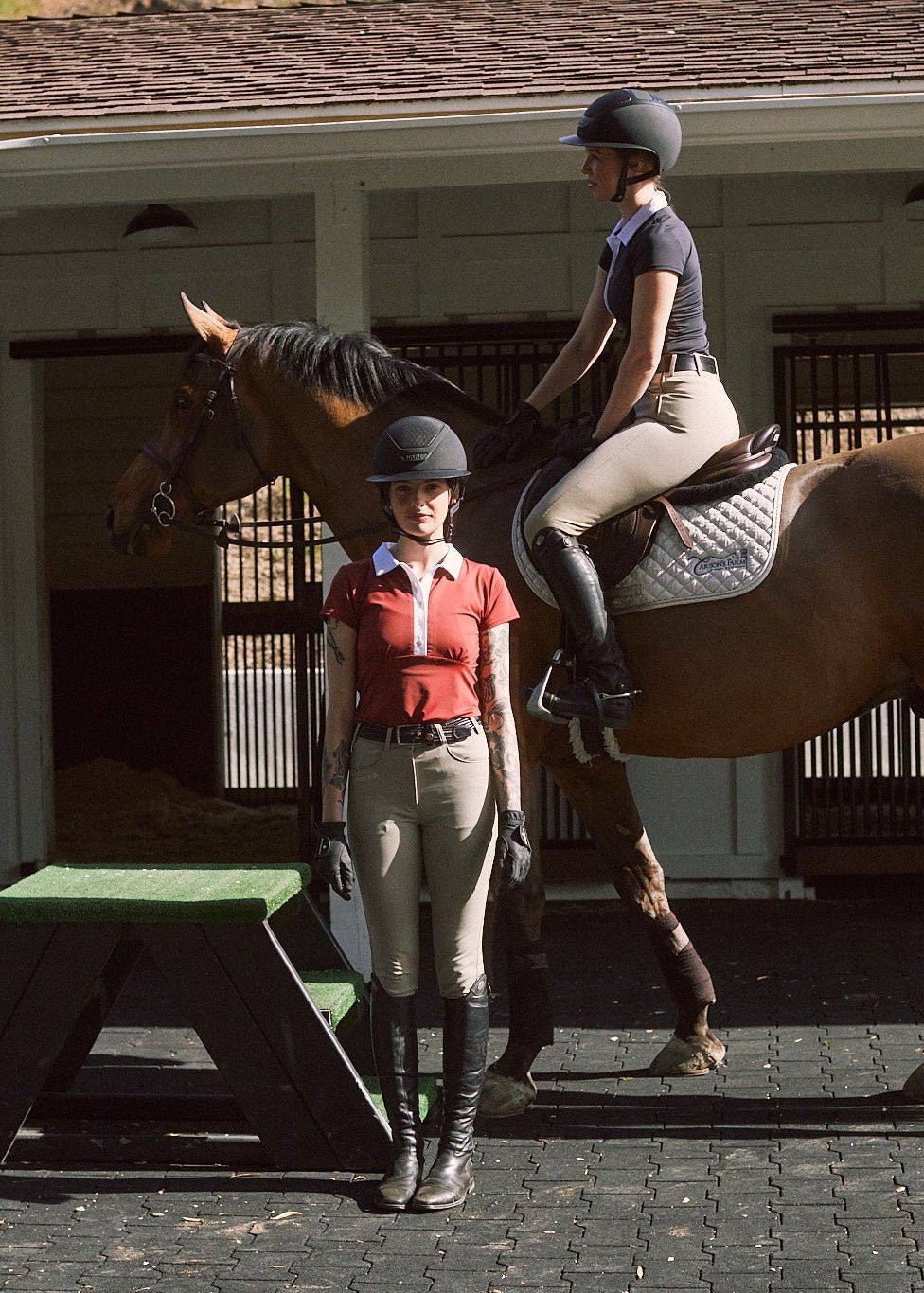 Solid Citizen Equestrian 'Viv' | Maxx Comfort | Short Sleeve Polo | Mars - Equiluxe Tack