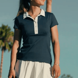 Solid Citizen Equestrian 'Viv' | Maxx Comfort | Short Sleeve Polo | Pebble - Equiluxe Tack