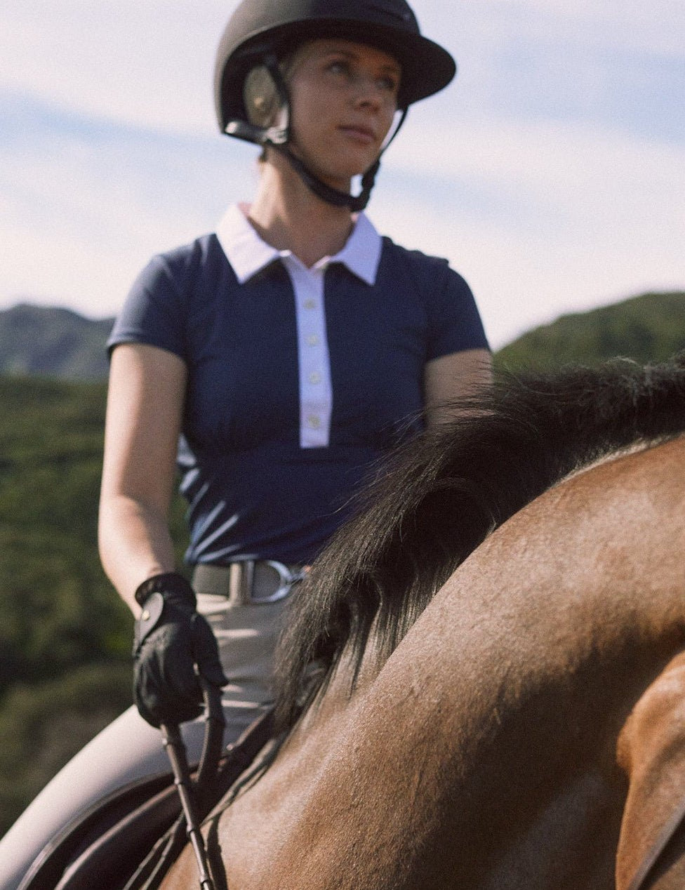 Solid Citizen Equestrian 'Viv' | Maxx Comfort | Short Sleeve Polo | Pebble - Equiluxe Tack