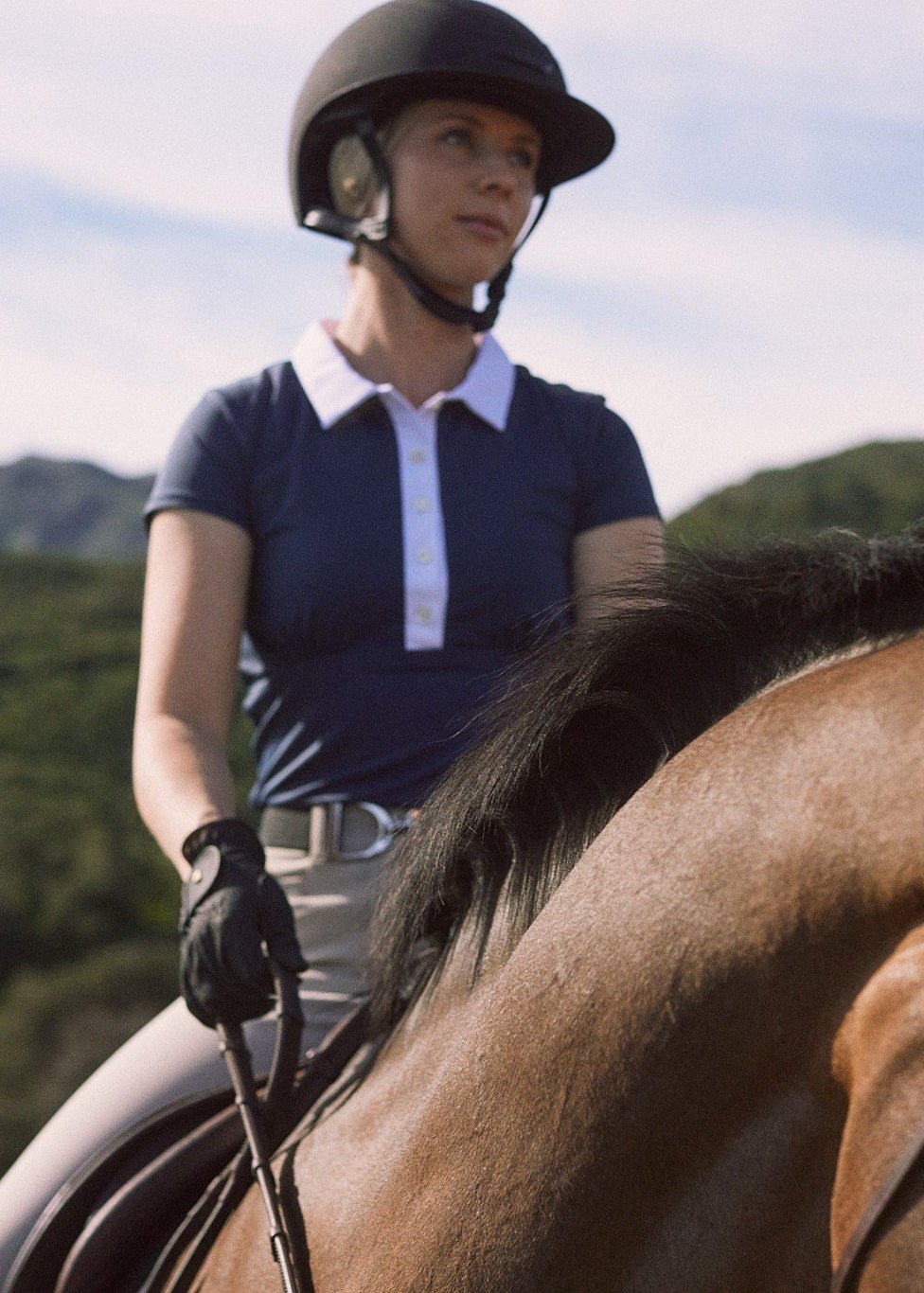 Solid Citizen Equestrian 'Viv' | Maxx Comfort | Short Sleeve Polo | Pebble - Equiluxe Tack