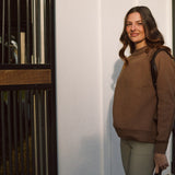 Solid Citizen Equestrian 'Whitney' | Cotton Whipstitch | Over-sized Crewneck Sweatshirt | Teddy - Equiluxe Tack