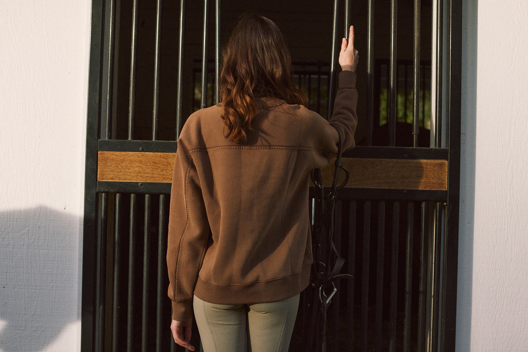Solid Citizen Equestrian 'Whitney' | Cotton Whipstitch | Over-sized Crewneck Sweatshirt | Teddy - Equiluxe Tack