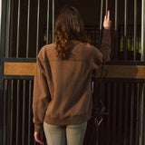 Solid Citizen Equestrian 'Whitney' | Cotton Whipstitch | Over-sized Crewneck Sweatshirt | Teddy - Equiluxe Tack