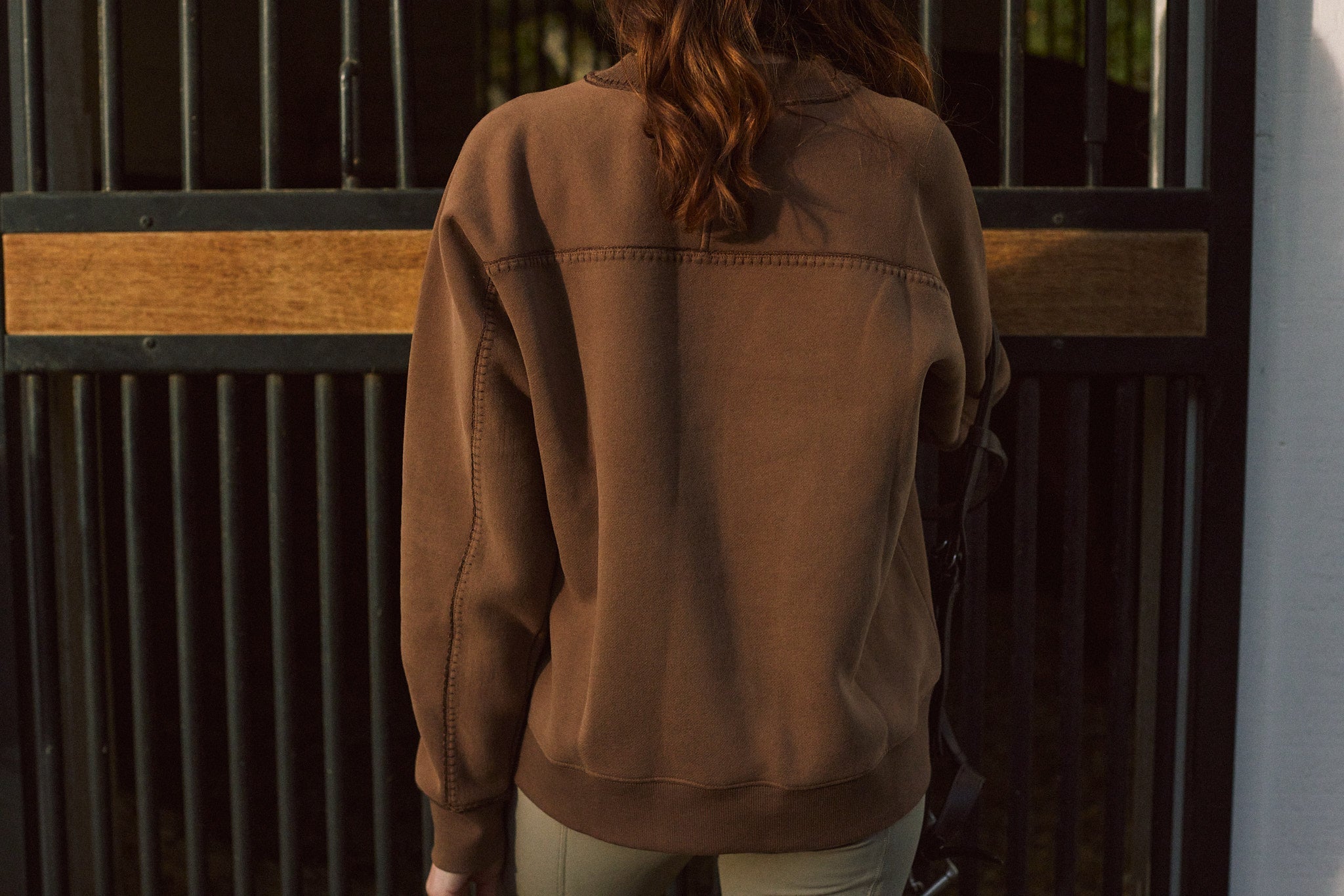 Solid Citizen Equestrian 'Whitney' | Cotton Whipstitch | Over-sized Crewneck Sweatshirt | Teddy - Equiluxe Tack