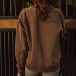 Solid Citizen Equestrian 'Whitney' | Cotton Whipstitch | Over-sized Crewneck Sweatshirt | Teddy - Equiluxe Tack