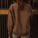 Solid Citizen Equestrian 'Whitney' | Cotton Whipstitch | Over-sized Crewneck Sweatshirt | Teddy - Equiluxe Tack