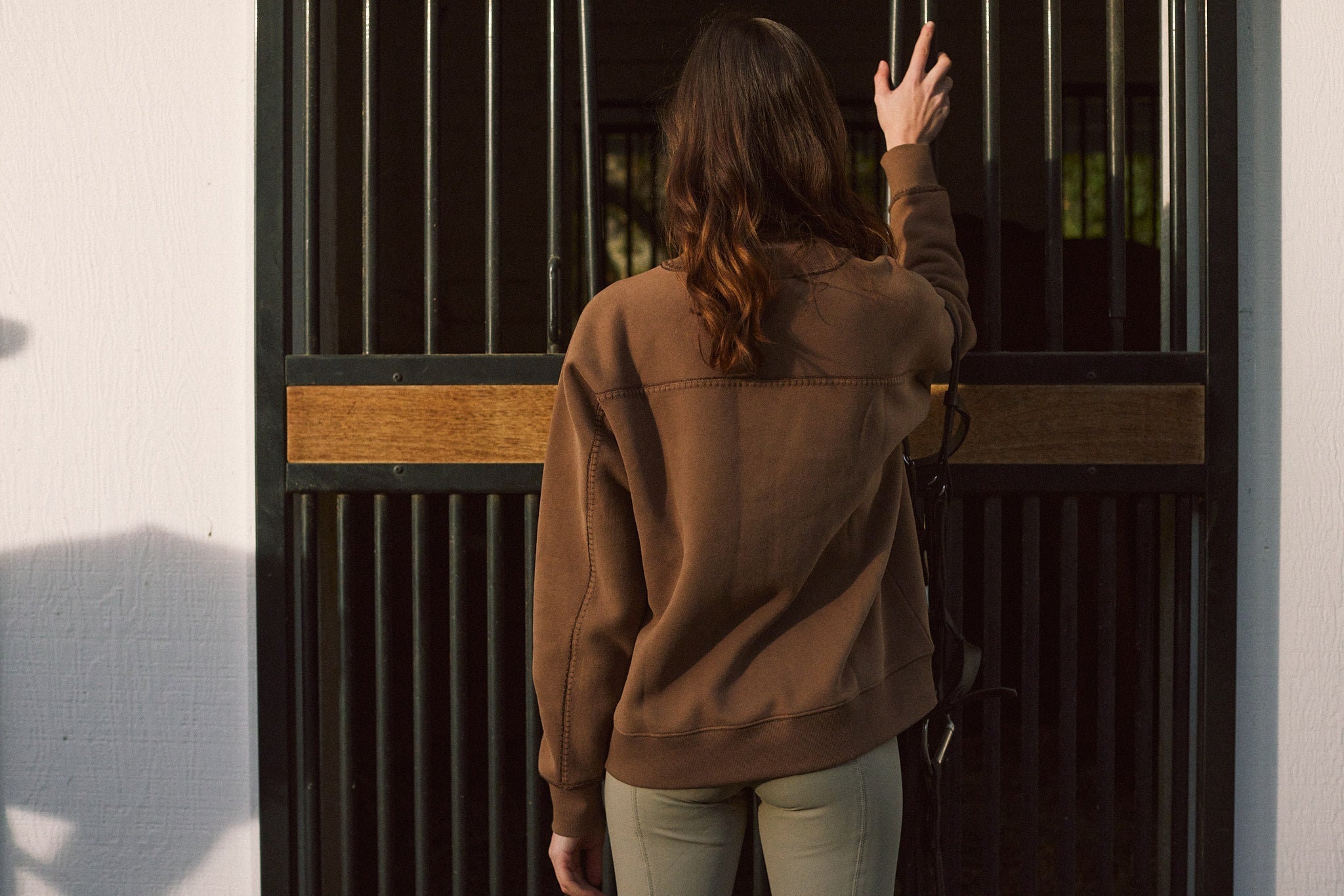 Solid Citizen Equestrian 'Whitney' | Cotton Whipstitch | Over-sized Crewneck Sweatshirt | Teddy - Equiluxe Tack