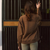 Solid Citizen Equestrian 'Whitney' | Cotton Whipstitch | Over-sized Crewneck Sweatshirt | Teddy - Equiluxe Tack