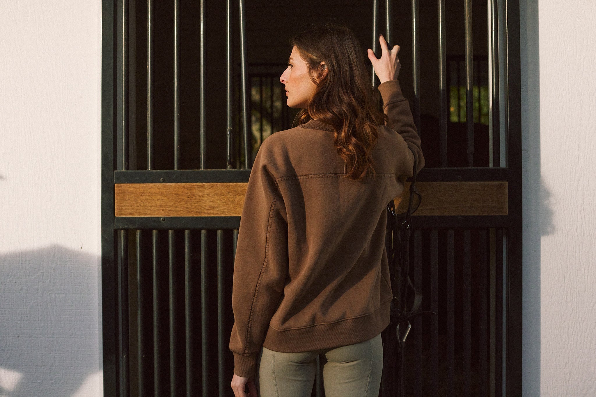 Solid Citizen Equestrian 'Whitney' | Cotton Whipstitch | Over-sized Crewneck Sweatshirt | Teddy - Equiluxe Tack