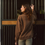 Solid Citizen Equestrian 'Whitney' | Cotton Whipstitch | Over-sized Crewneck Sweatshirt | Teddy - Equiluxe Tack