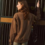Solid Citizen Equestrian 'Whitney' | Cotton Whipstitch | Over-sized Crewneck Sweatshirt | Teddy - Equiluxe Tack