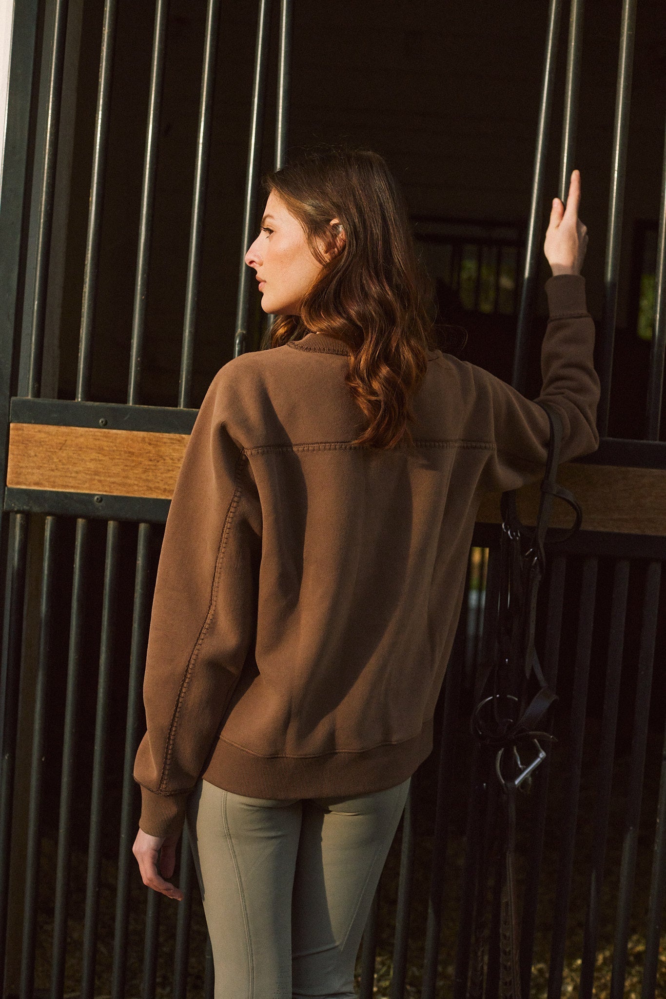 Solid Citizen Equestrian 'Whitney' | Cotton Whipstitch | Over-sized Crewneck Sweatshirt | Teddy - Equiluxe Tack