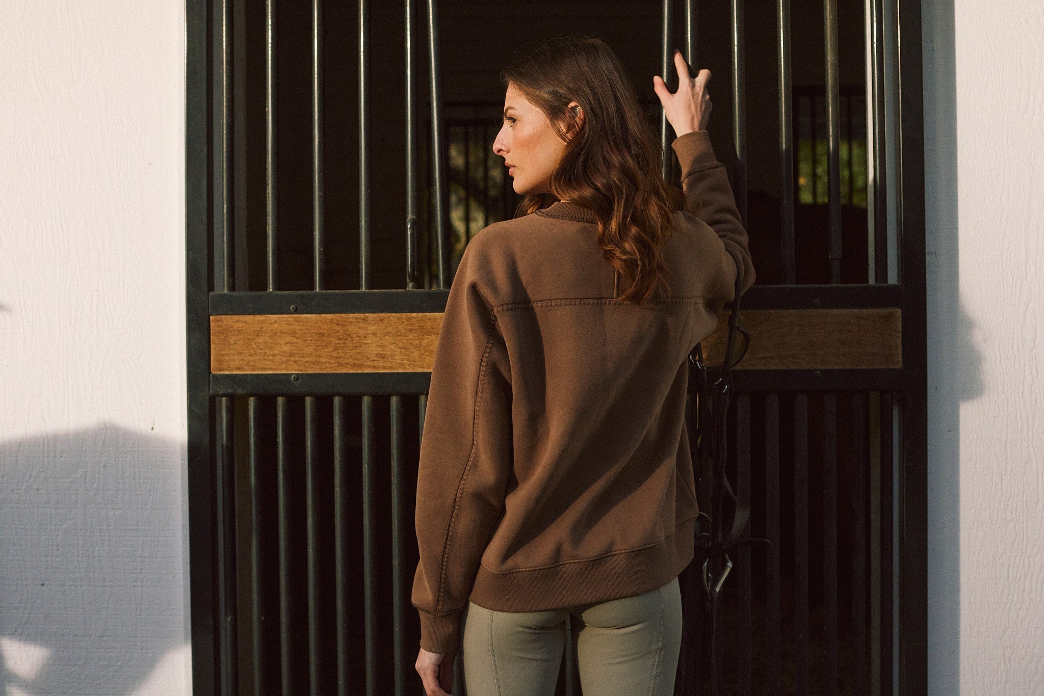 Solid Citizen Equestrian 'Whitney' | Cotton Whipstitch | Over-sized Crewneck Sweatshirt | Teddy - Equiluxe Tack
