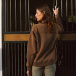 Solid Citizen Equestrian 'Whitney' | Cotton Whipstitch | Over-sized Crewneck Sweatshirt | Teddy - Equiluxe Tack