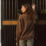 Solid Citizen Equestrian 'Whitney' | Cotton Whipstitch | Over-sized Crewneck Sweatshirt | Teddy - Equiluxe Tack