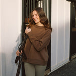 Solid Citizen Equestrian 'Whitney' | Cotton Whipstitch | Over-sized Crewneck Sweatshirt | Teddy - Equiluxe Tack