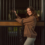 Solid Citizen Equestrian 'Whitney' | Cotton Whipstitch | Over-sized Crewneck Sweatshirt | Teddy - Equiluxe Tack