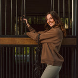 Solid Citizen Equestrian 'Whitney' | Cotton Whipstitch | Over-sized Crewneck Sweatshirt | Teddy - Equiluxe Tack