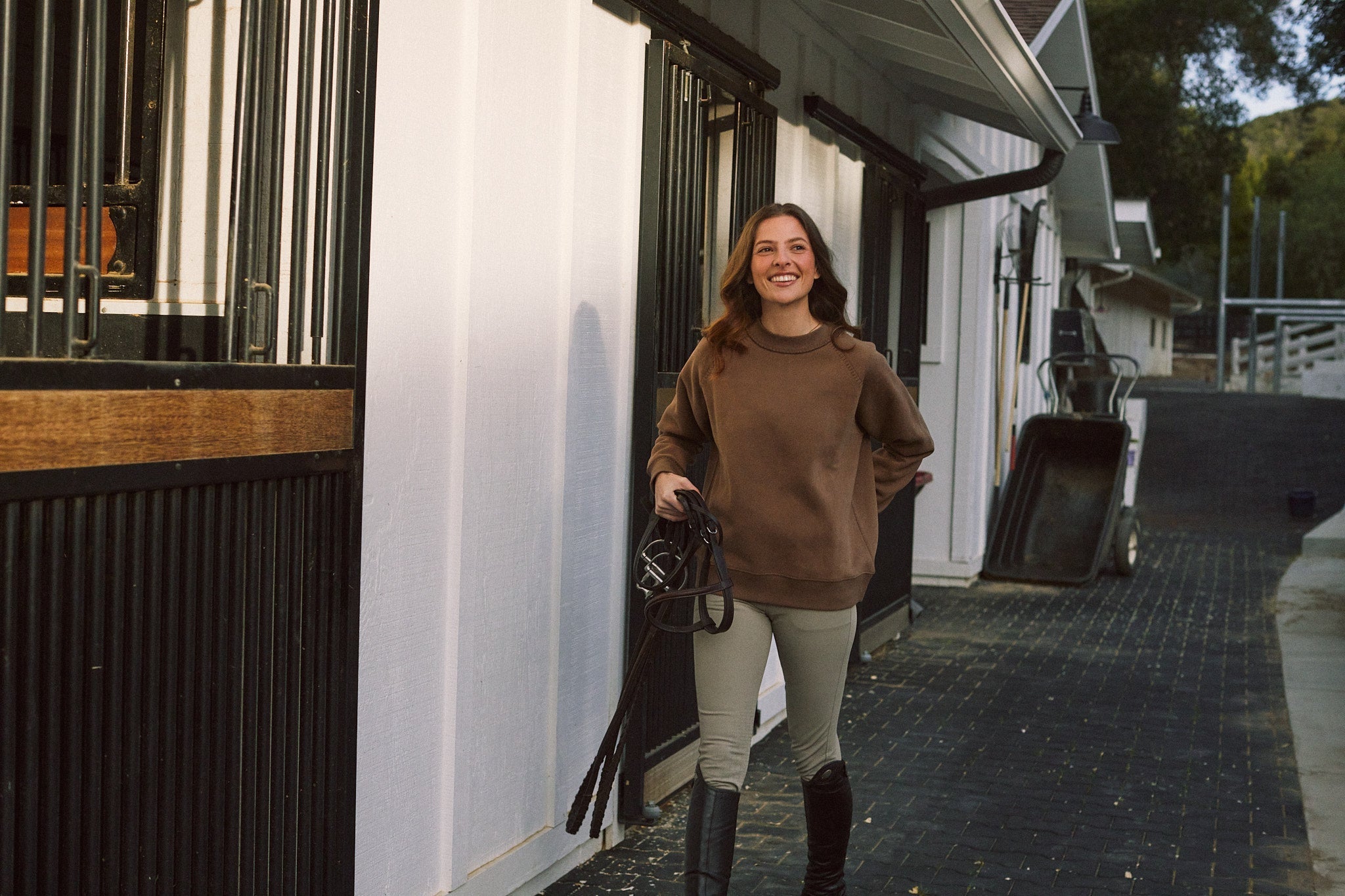 Solid Citizen Equestrian 'Whitney' | Cotton Whipstitch | Over-sized Crewneck Sweatshirt | Teddy - Equiluxe Tack