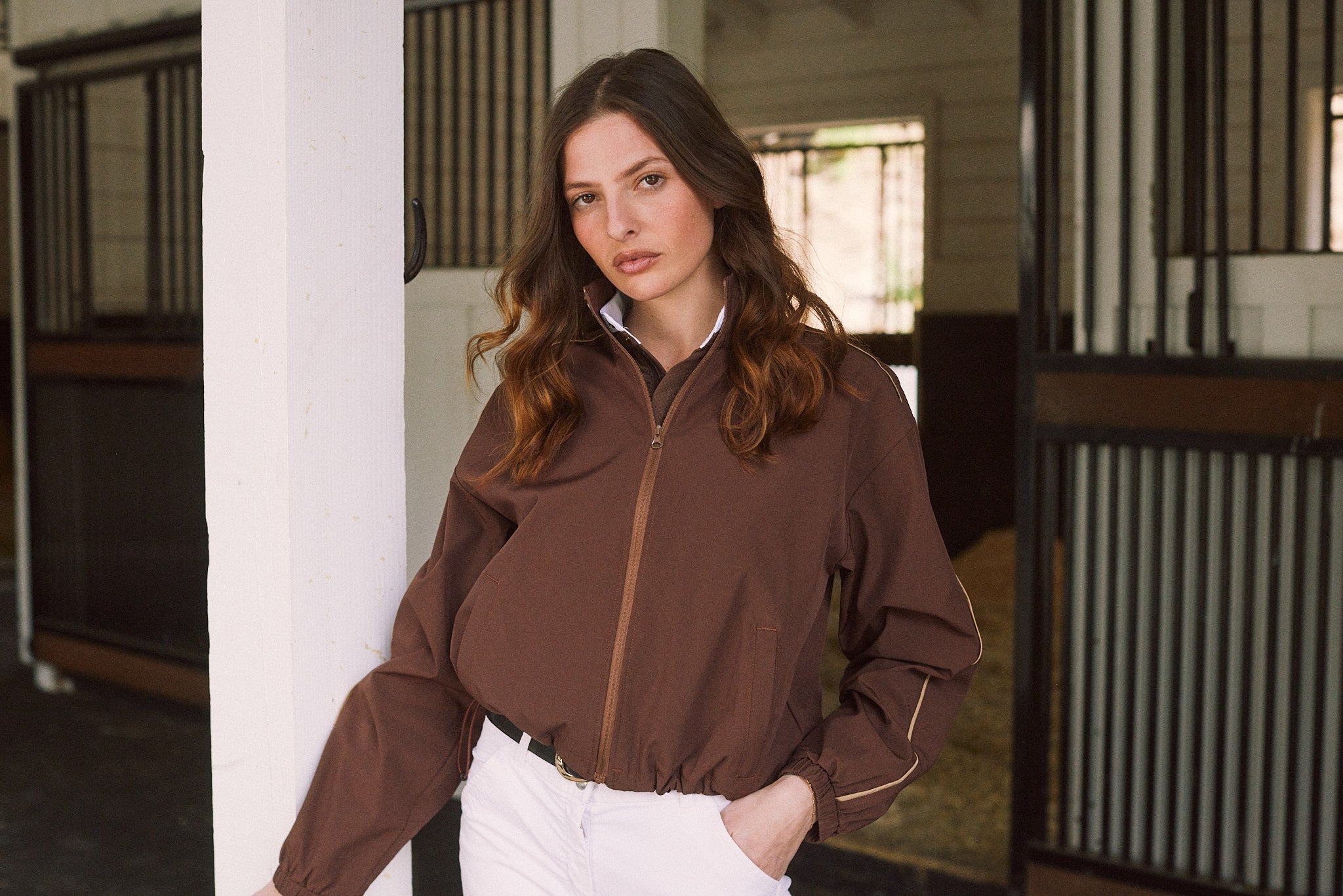 Solid Citizen Equestrian 'Winnie' | High Performance | Windbreaker | Cocoa - Equiluxe Tack