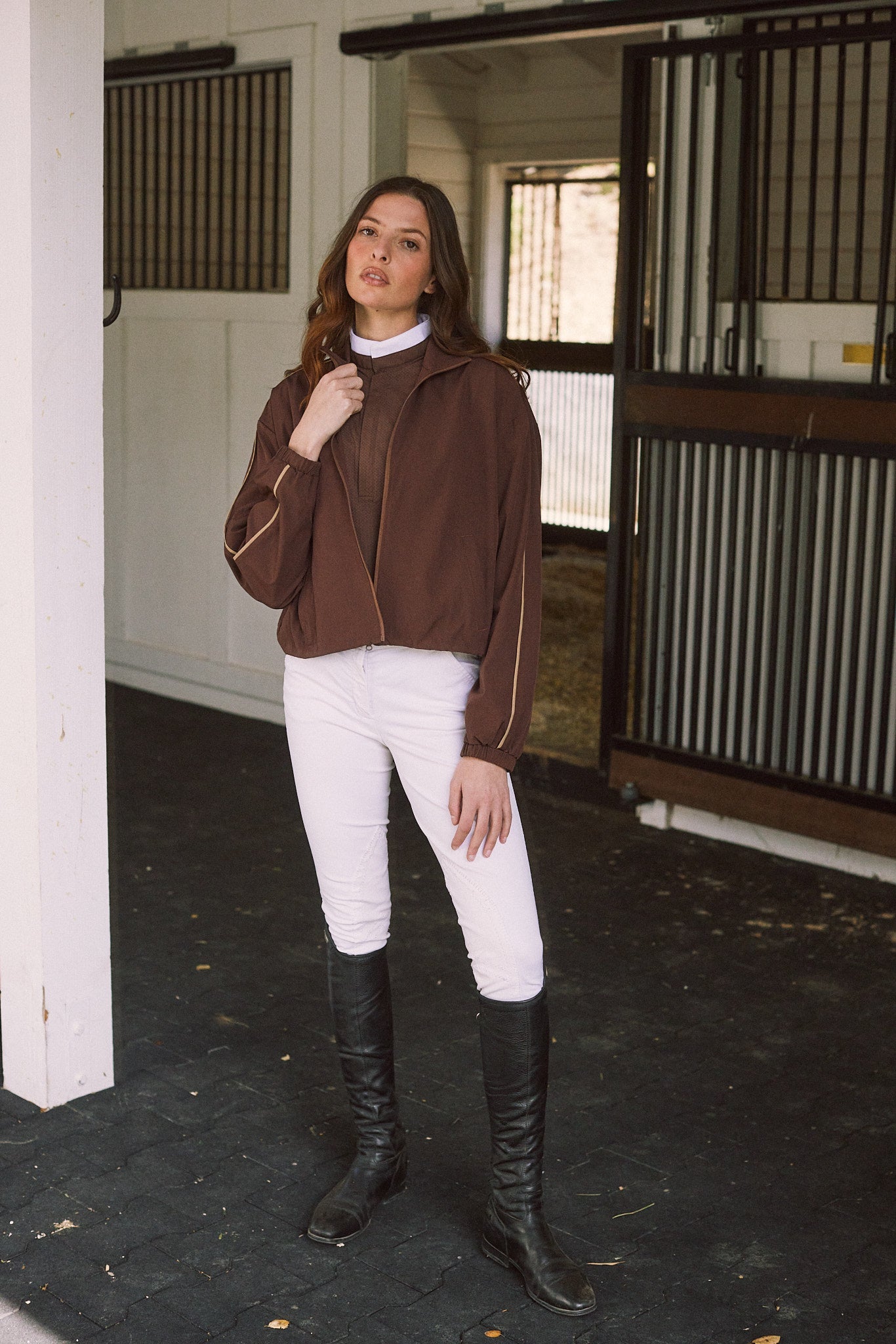 Solid Citizen Equestrian 'Winnie' | High Performance | Windbreaker | Cocoa - Equiluxe Tack