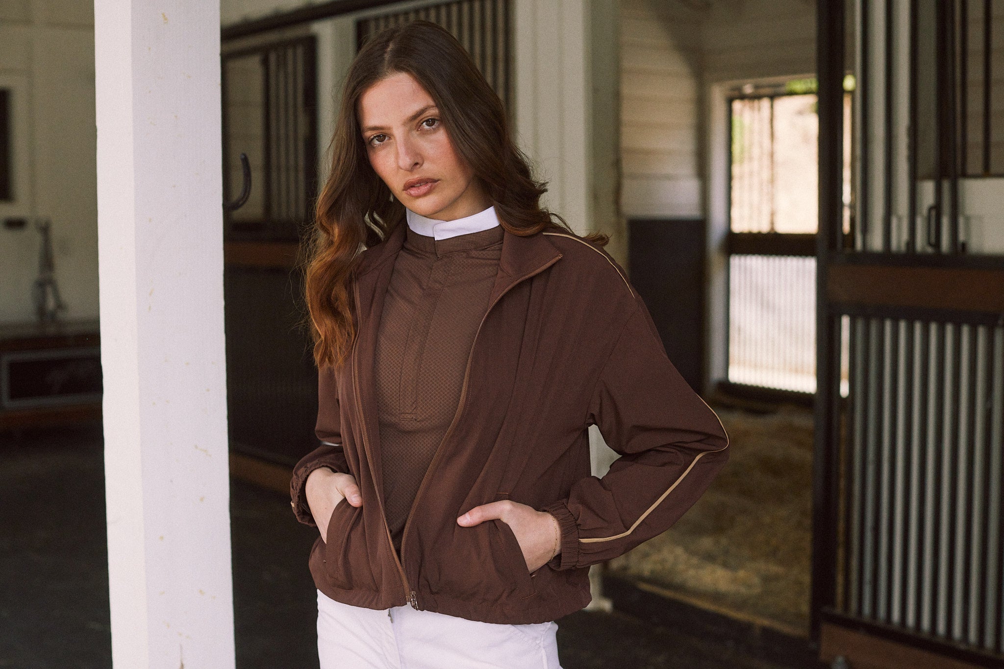 Solid Citizen Equestrian 'Winnie' | High Performance | Windbreaker | Cocoa - Equiluxe Tack