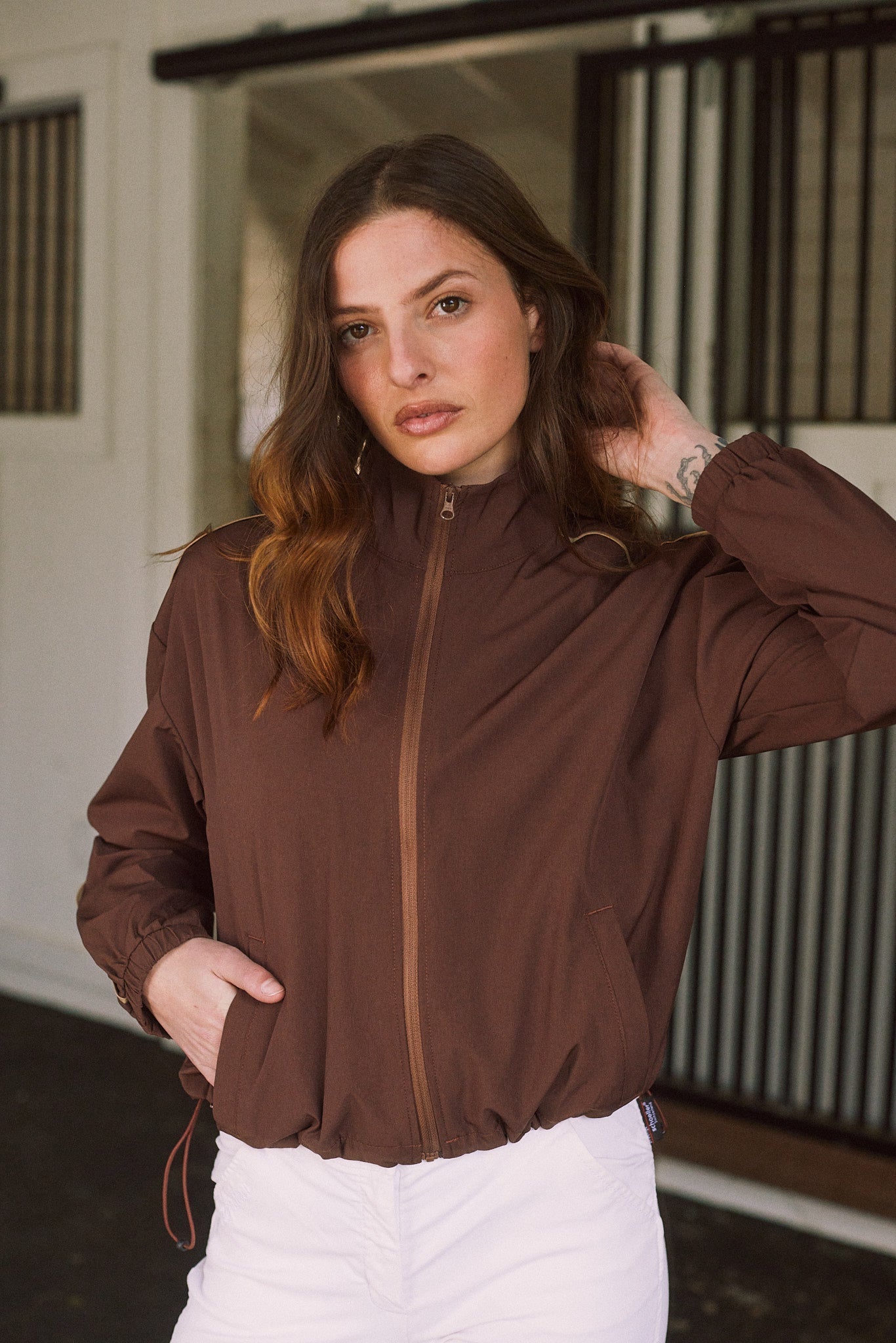 Solid Citizen Equestrian 'Winnie' | High Performance | Windbreaker | Cocoa - Equiluxe Tack